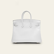 Hermès Birkin 25 Swift Calfskin New White Gold Hardware