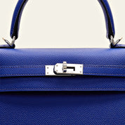 Hermès Kelly II Sellier 25 Epsom Calfskin Bleu Royal Palladium Hardware