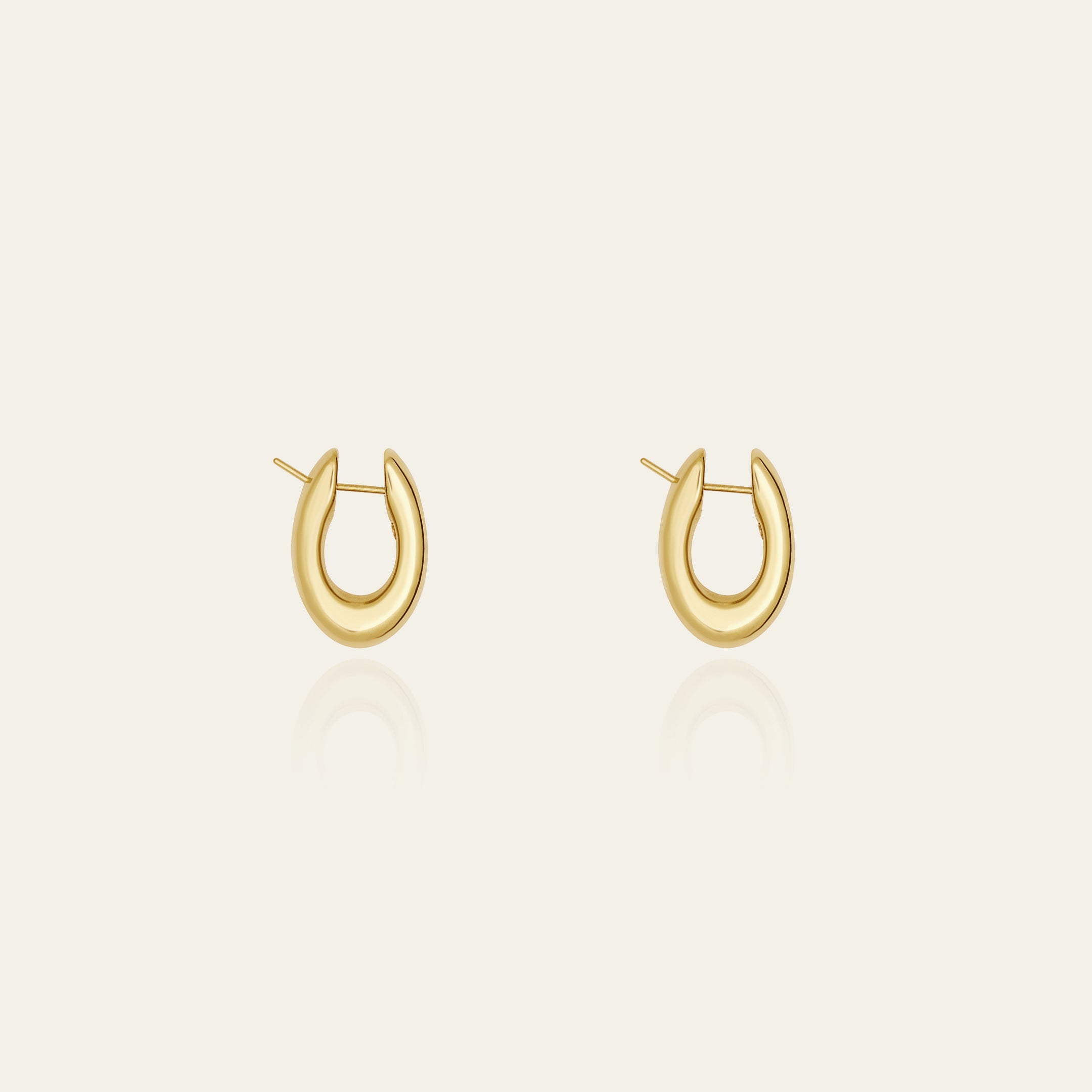 Oval Hoop Earrings