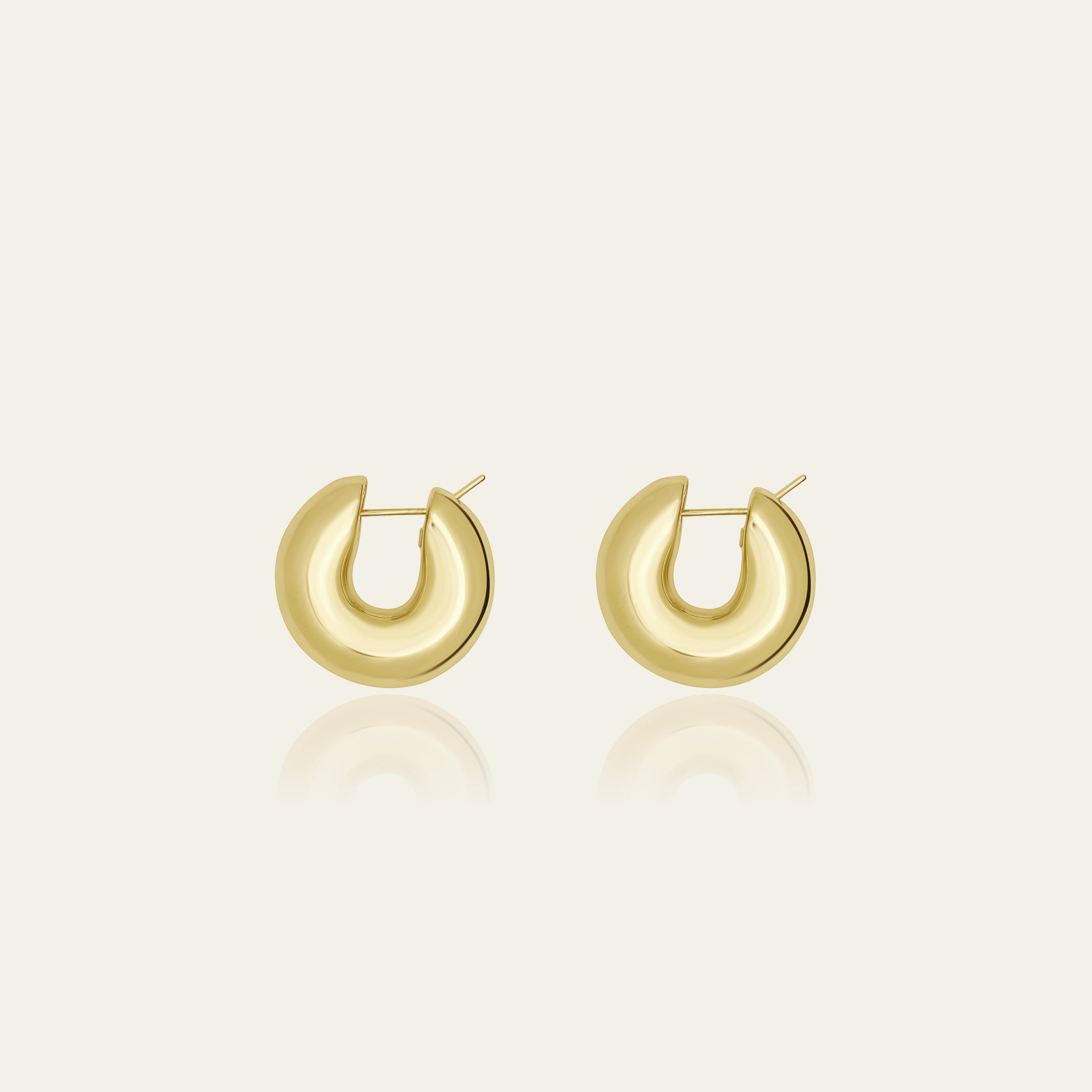 Small Round Hoop Earrings