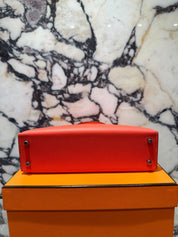 Hermès Kelly 20 Mini Orange Field Epsom Palladium Hardware