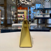 Hermès Limoncello Mini Kelly Sellier 20 Chèvre Mysore Palladium Hardware