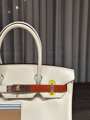 Hermès Birkin 30 Colormatic Nata Chai Cuivre Lime Mauve Swift Palladium Hardware Limietd Edition