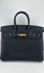 Hermès Birkin 25 Noir Togo Gold Hardware