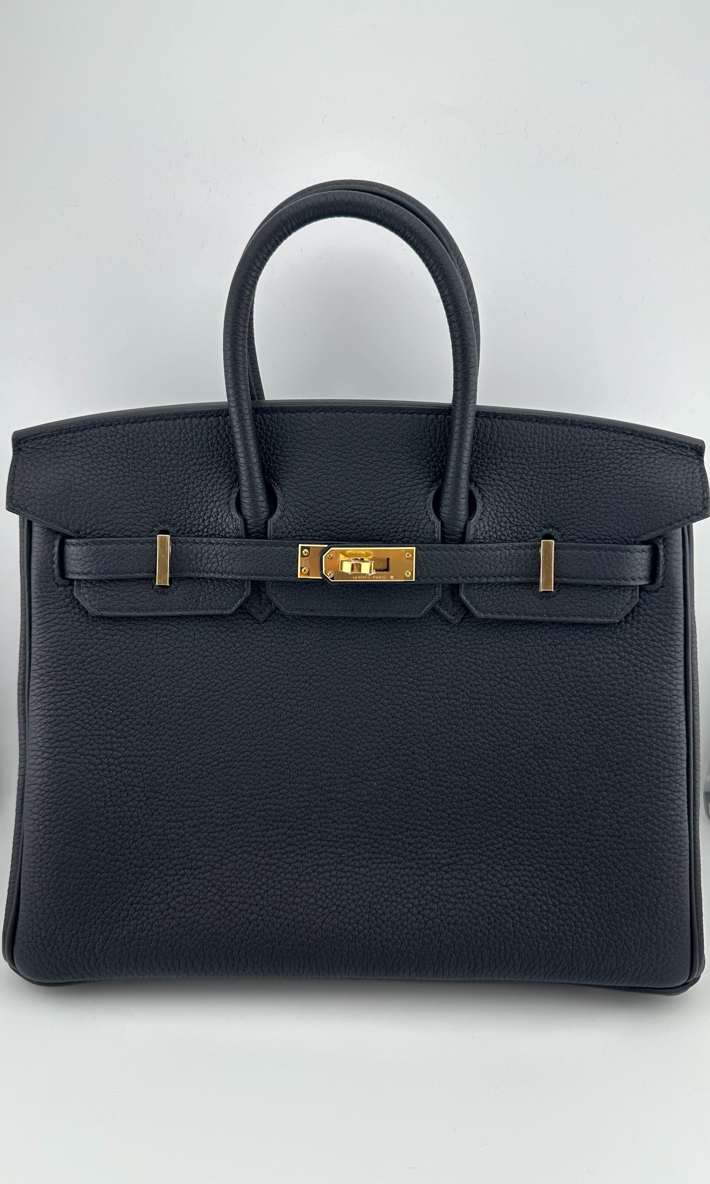 Hermès Birkin 25 Noir Togo Gold Hardware