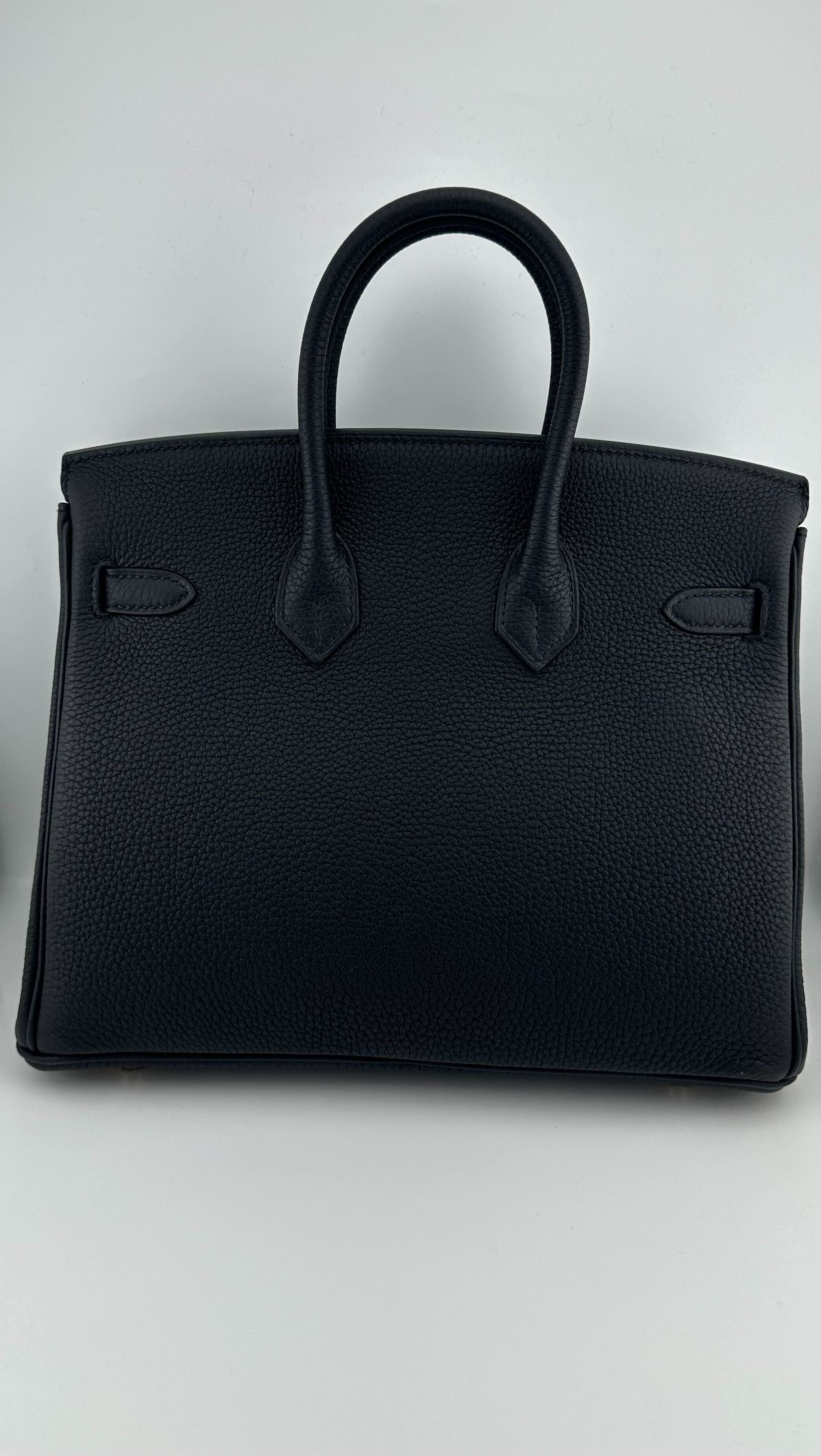 Hermès Birkin 25 Noir Togo Gold Hardware