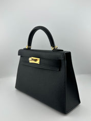 Hermès Kelly 20 Sellier Mini Epsom Noir Gold Hardware