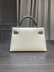 Hermès Kelly 20 Sellier Mini HSS Epsom Perso Craie Gris Asphalt Gold Hardware