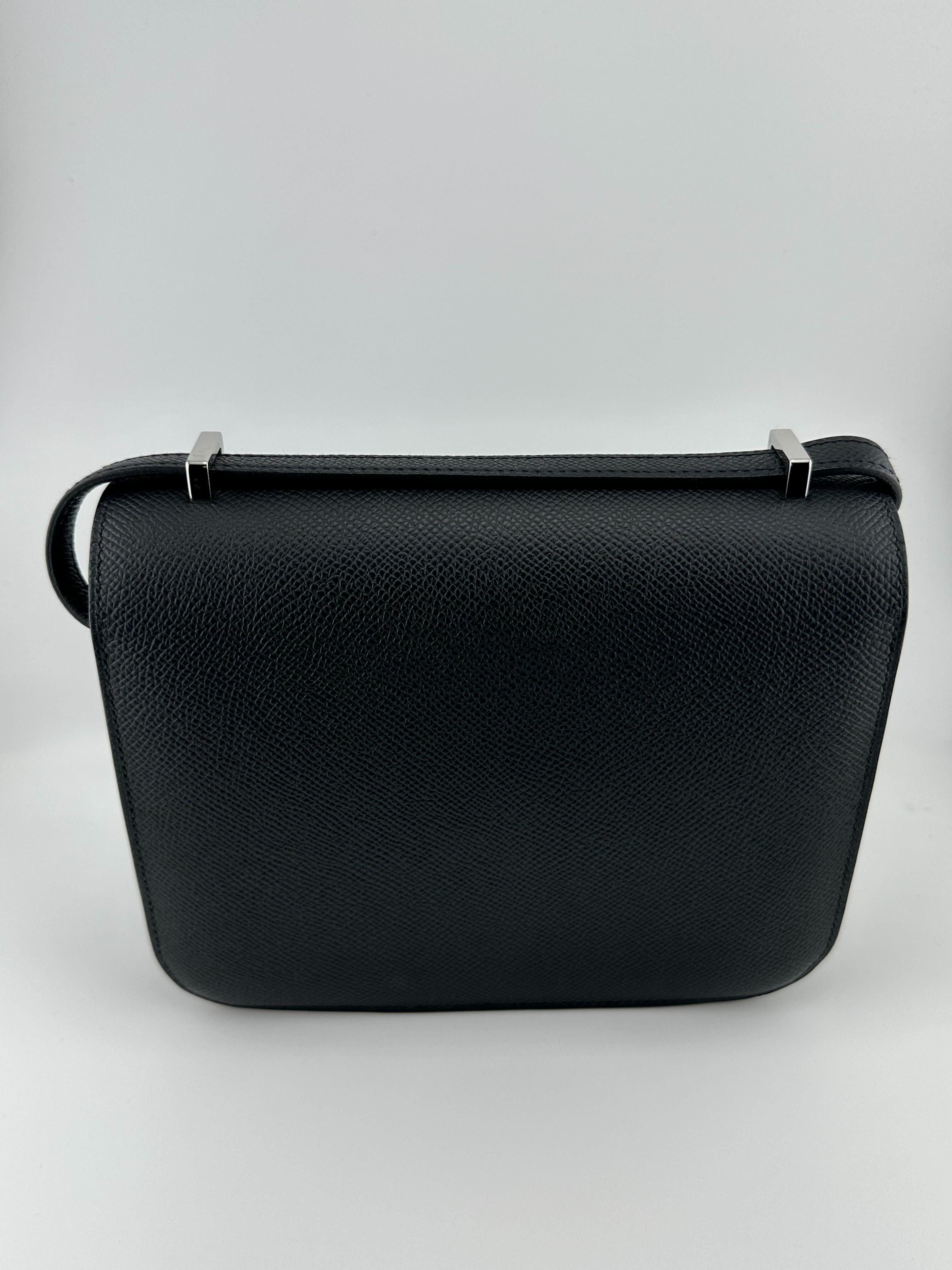 Hermès Constance III 18 Mini Noir Epsom Palladium Hardware