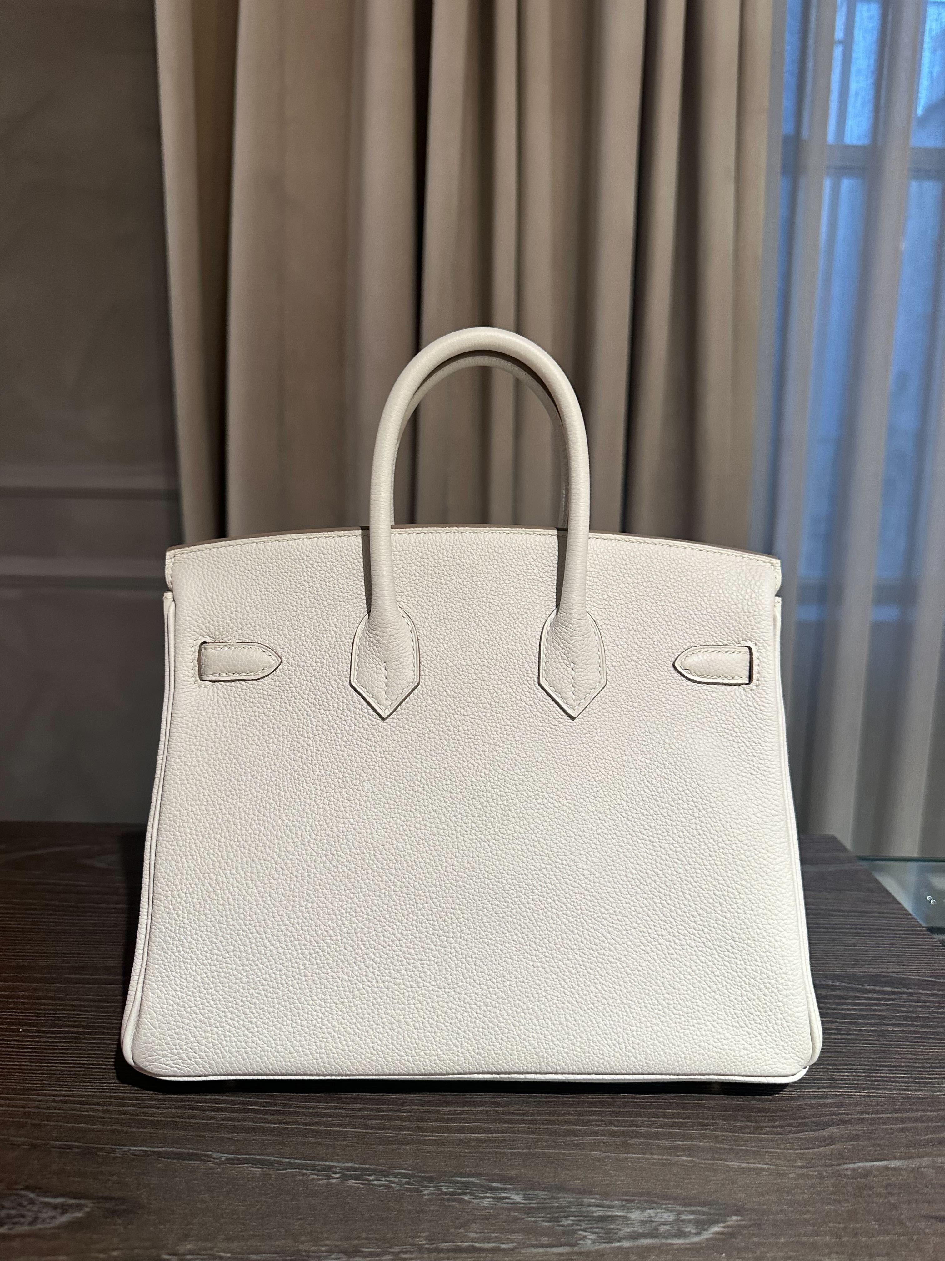 Hermès Birkin 25 Togo Gris Pale Gold Hardware