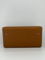 Hermès Portefeuille Kelly-To-Go Wallet Gold Sesame Epsom Gold Hardware