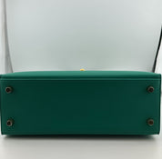 Hermès Kelly II Sellier 25 Vert Jade Epsom Gold Hardware