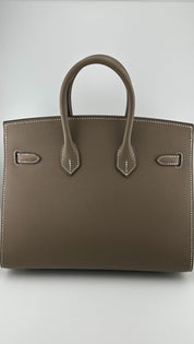 Hermès Birkin Sellier 25 Epsom Etoupe Palladium Hardware