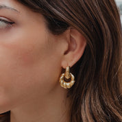 Gold Double Hoop Earrings