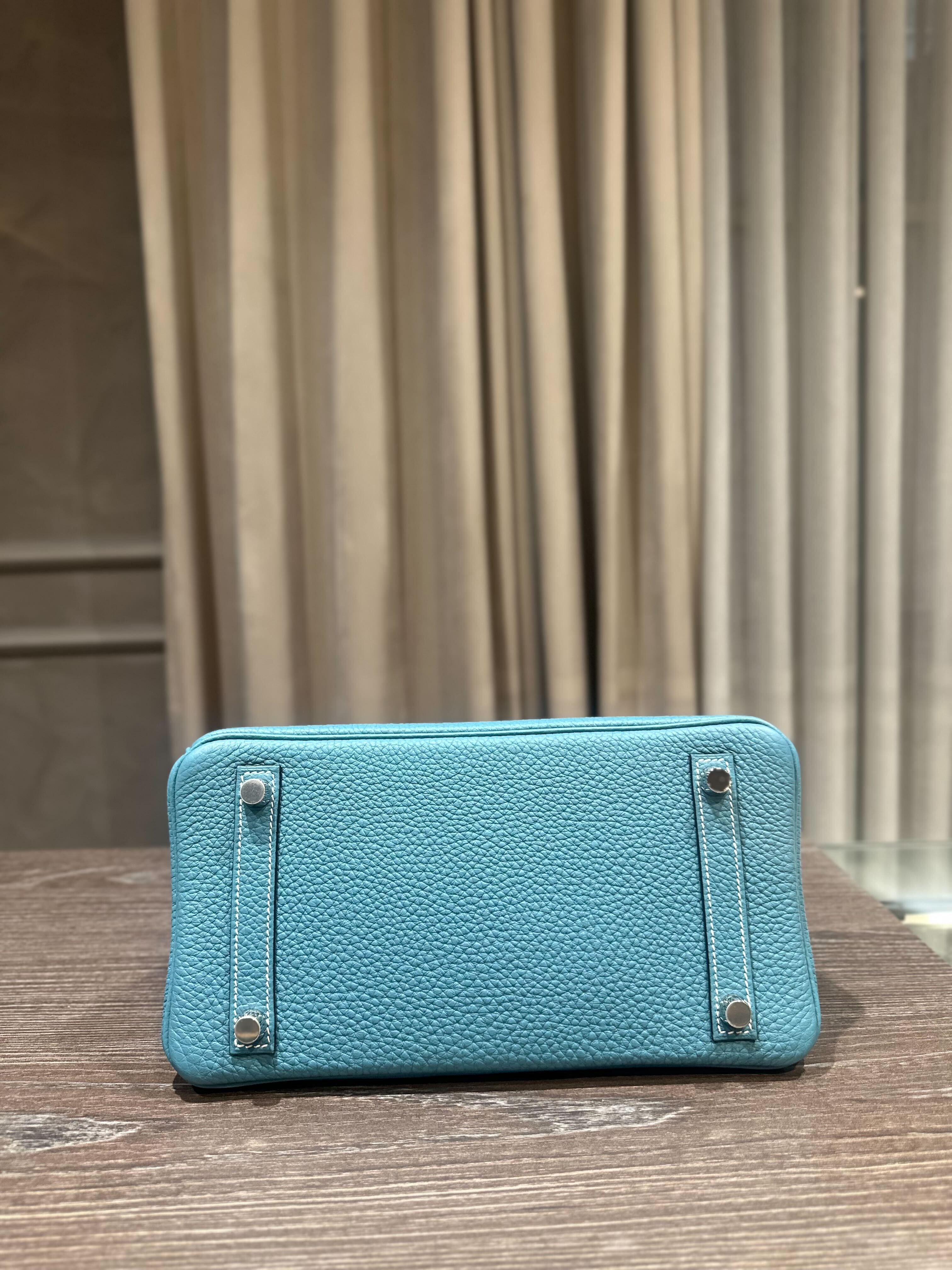 Hermès Birkin 25 Togo New Bleu Jean Palladium Hardware