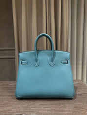 Hermès Birkin 25 Togo New Bleu Jean Palladium Hardware