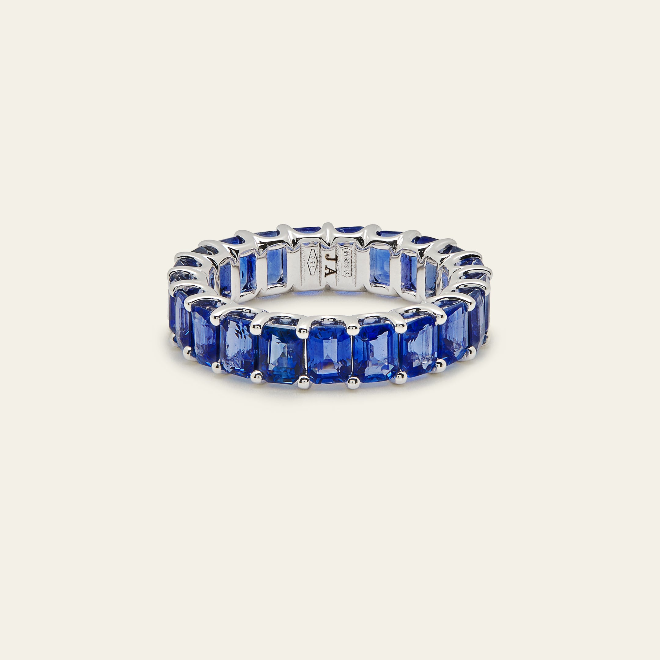 Blue Sapphire Eternity Band