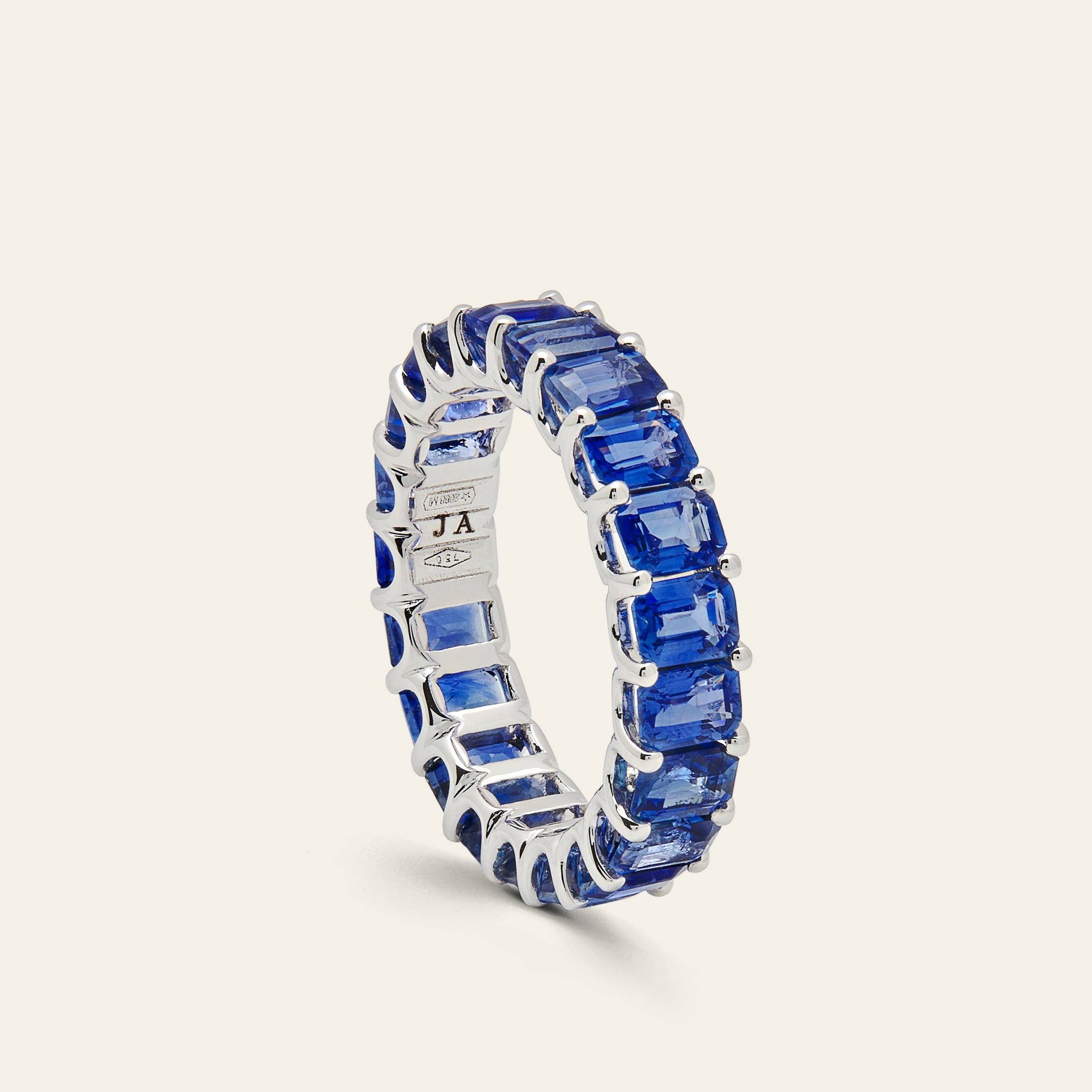 Blue Sapphire Eternity Band