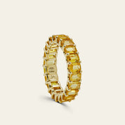 Yellow Sapphire Eternity Band