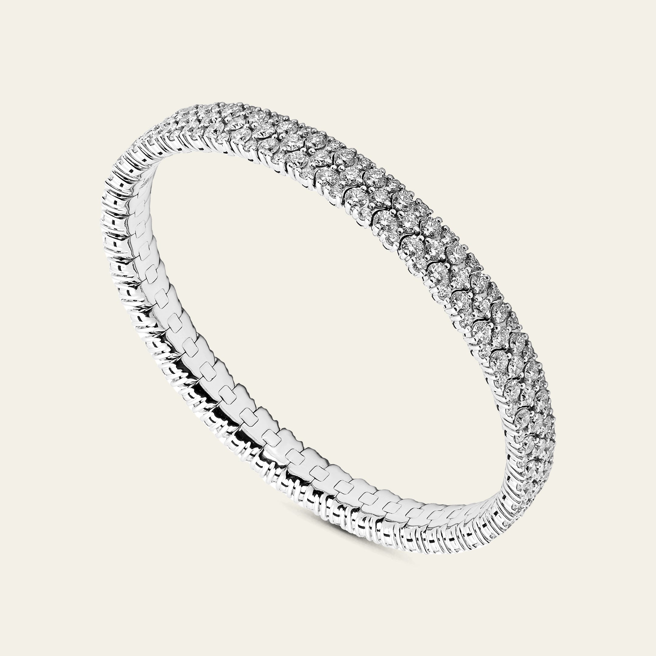 Diamond Wave Stretchy Tennis Bracelet