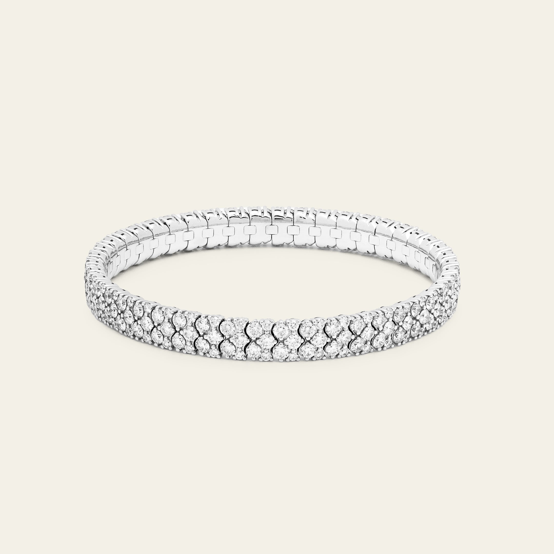 Diamond Wave Stretchy Tennis Bracelet