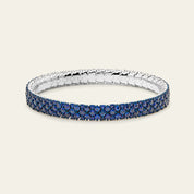 Sapphire Wave Stretchy Tennis Bracelet