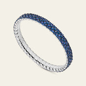 Sapphire Wave Stretchy Tennis Bracelet