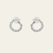 Pear-Shaped Diamond Hoop Earrings