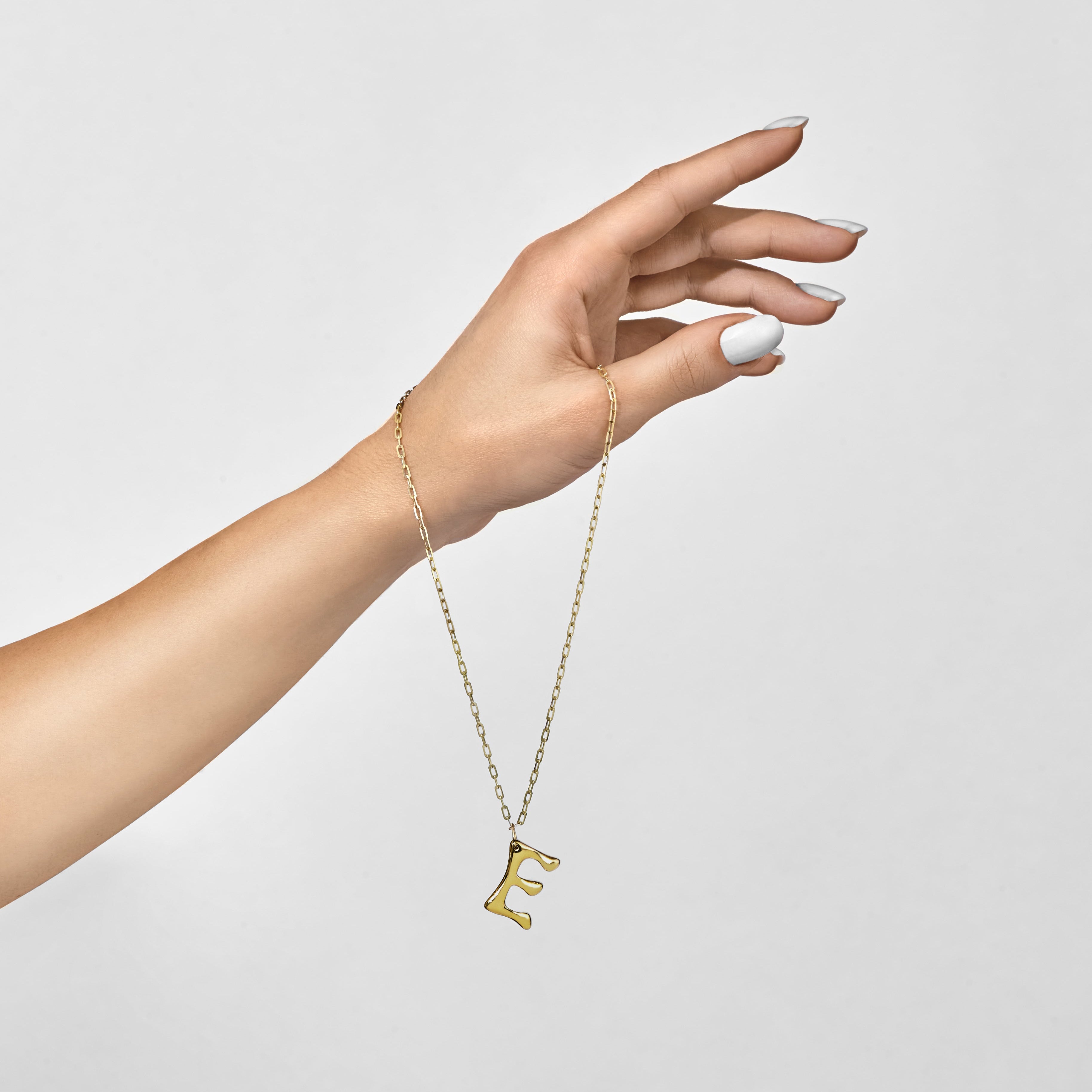 Yellow Gold Initial Pendant