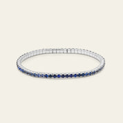 Ombré Blue Sapphire Stretchy Tennis Bracelet