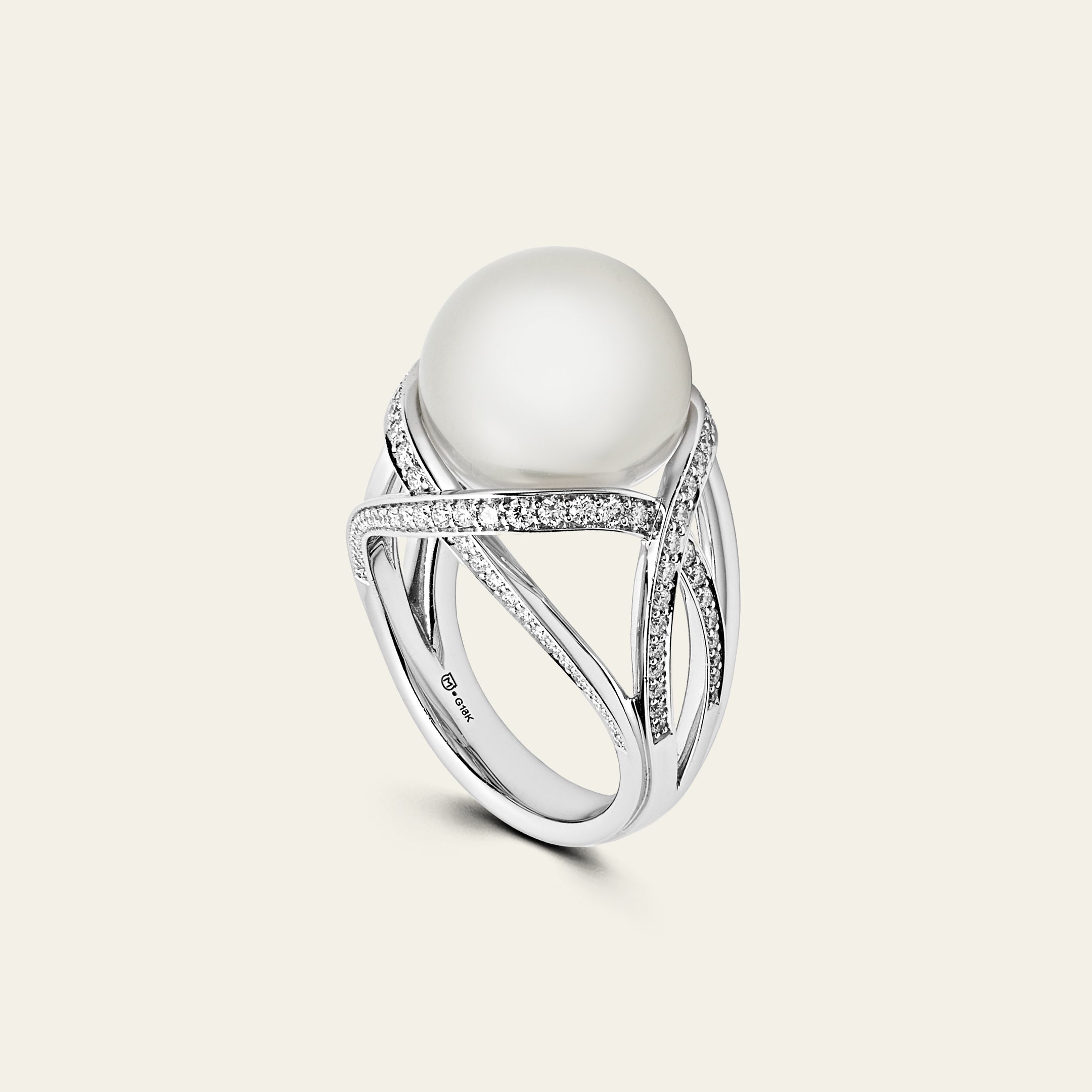 Mikimoto 'M Collection' White South Sea Cultured Pearl Ring