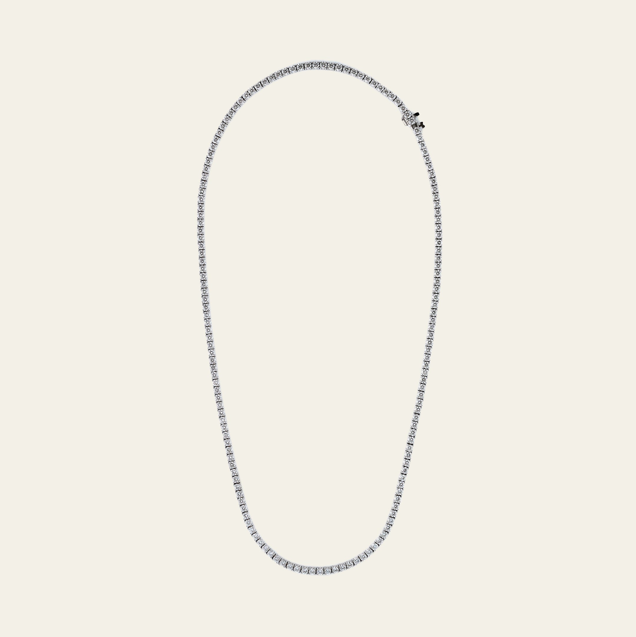 Unisex Diamond Tennis Necklace