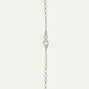 Graduated Rose-Cut Diamond and White Gold Chain Necklace