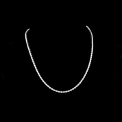 9.15 Carat Oval Lab Grown Diamond Tennis Necklace