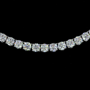 14.13 Carat Lab Grown Diamond Tennis Necklace