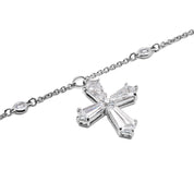 Custom Five Cross Diamond Necklace