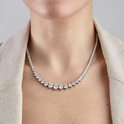 Celeste Graduating Diamond Tennis Necklace