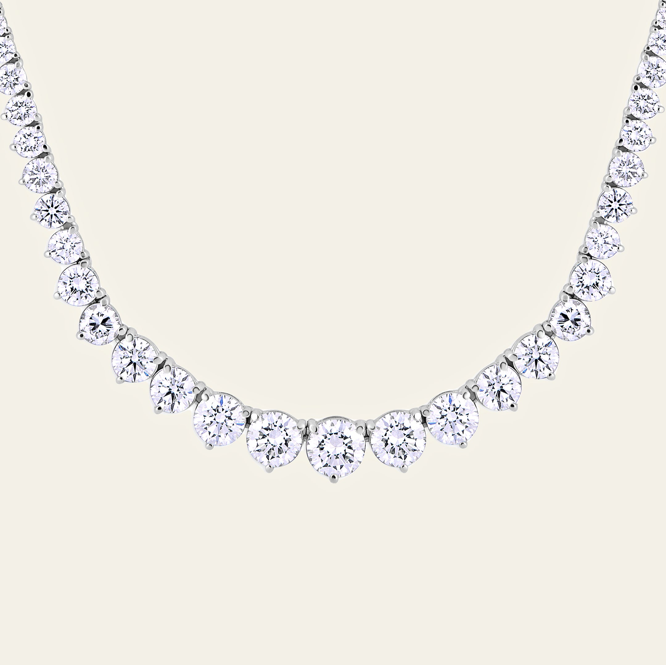 Celeste Graduating Diamond Tennis Necklace