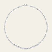 Graduated Rivière Necklace in White Gold