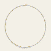 Graduated Rivière Necklace in Yellow Gold