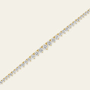 Graduated Rivière Necklace in Yellow Gold