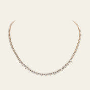 Mixed Shape Diamond Tennis Necklace