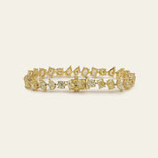 Multi Shaped Fancy Yellow Diamond Bracelet