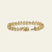 Multi Shaped Fancy Yellow Diamond Bracelet