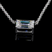 2.08 Carat Emerald Lab Grown Diamond Necklace