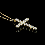 4.10 Carat Round Lab Grown Diamond Necklace