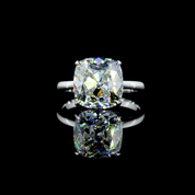 5.02 Carat Cushion Lab Grown Diamond Ring