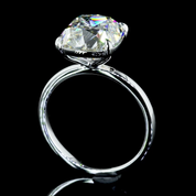 5.02 Carat Cushion Lab Grown Diamond Ring