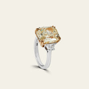 Fancy Intense Yellow Radiant Diamond Ring