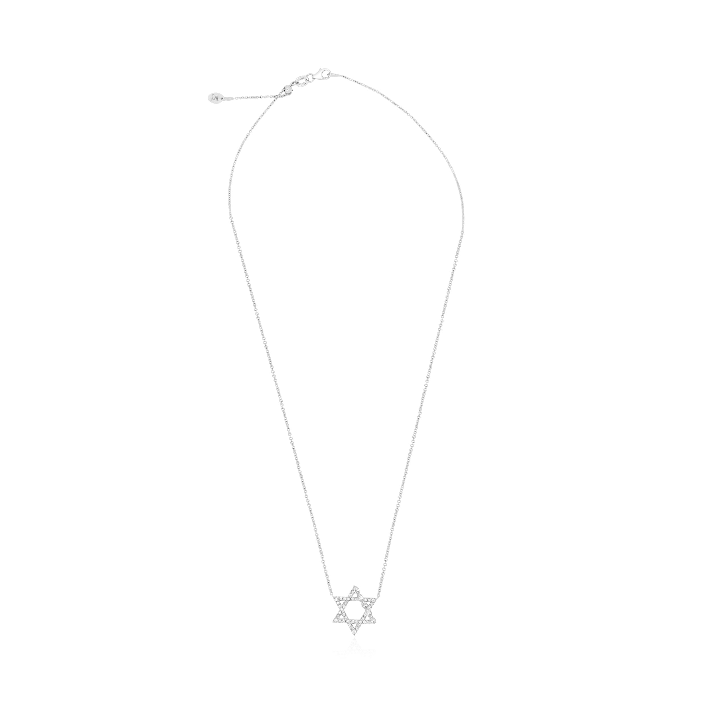 JA X Sammy Jacqueline Multi-Shape Diamond Star of David Necklace